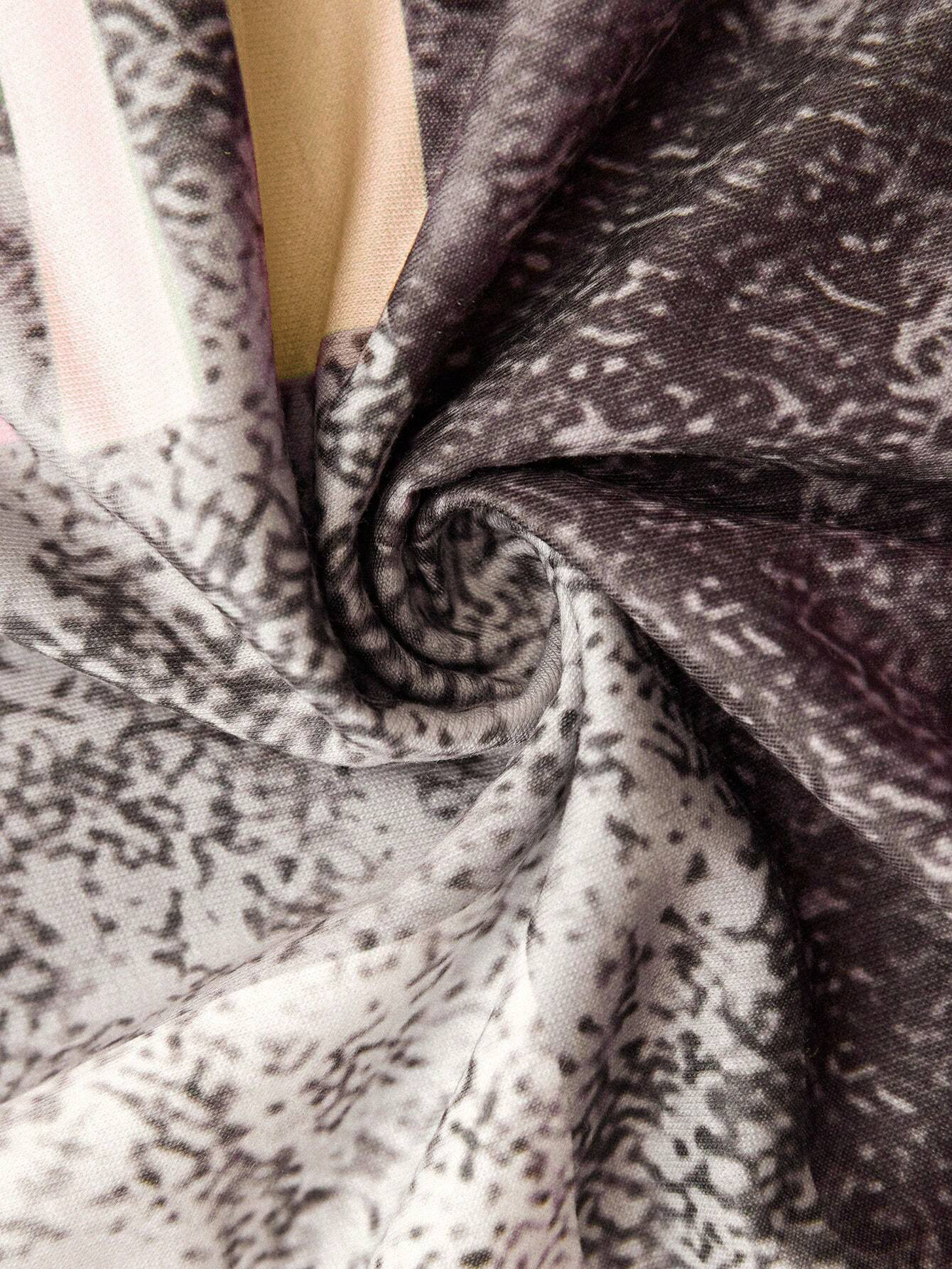 Dames trui met modieuze patchworkprint en halve rits – comfortabel sweatshirt in trendy casual stijl voor werk, vrije tijd en onderweg