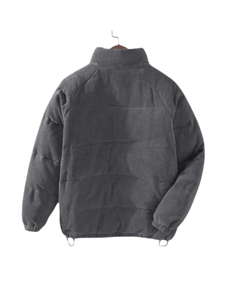 Heren gewatteerde jas met zachte fleece voering en casual outdoor stijl – comfortabele winterjas voor elke dag