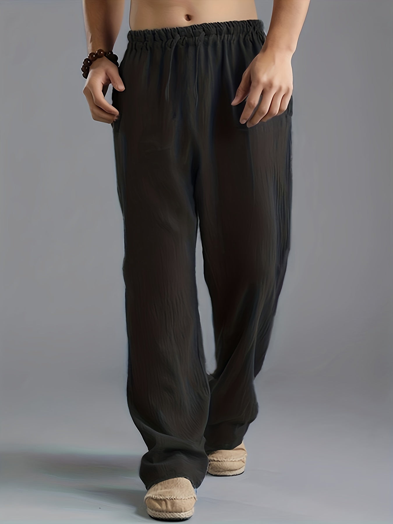 Heren loungebroek met relaxte pasvorm in diverse kleuren – luchtig comfort voor thuis en daarbuiten