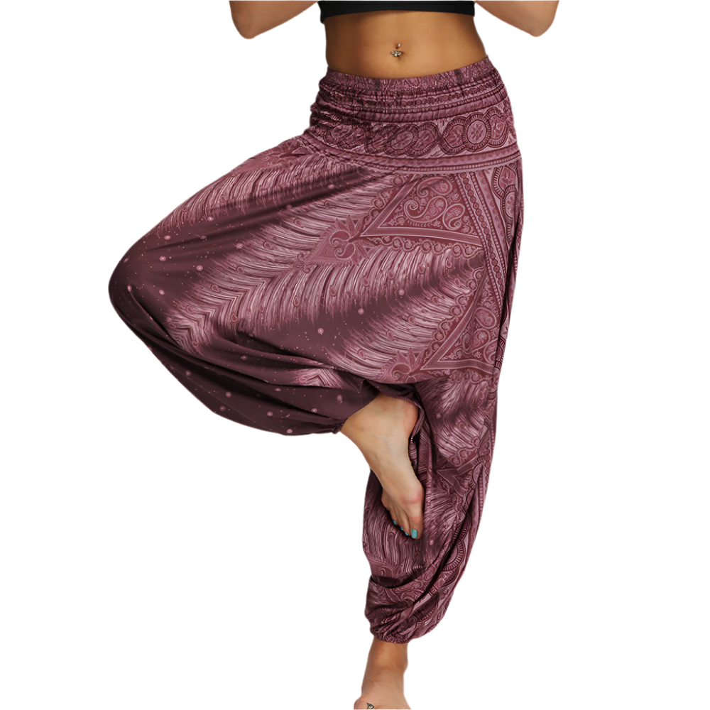 Dames Harembroek met Hoge Taille Comfortabele Zomerbroek voor Yoga, Reizen en Vrije Tijd