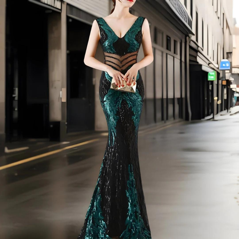 Ravena - Tijdloze Elegante Lange Jurk voor Vrouwen