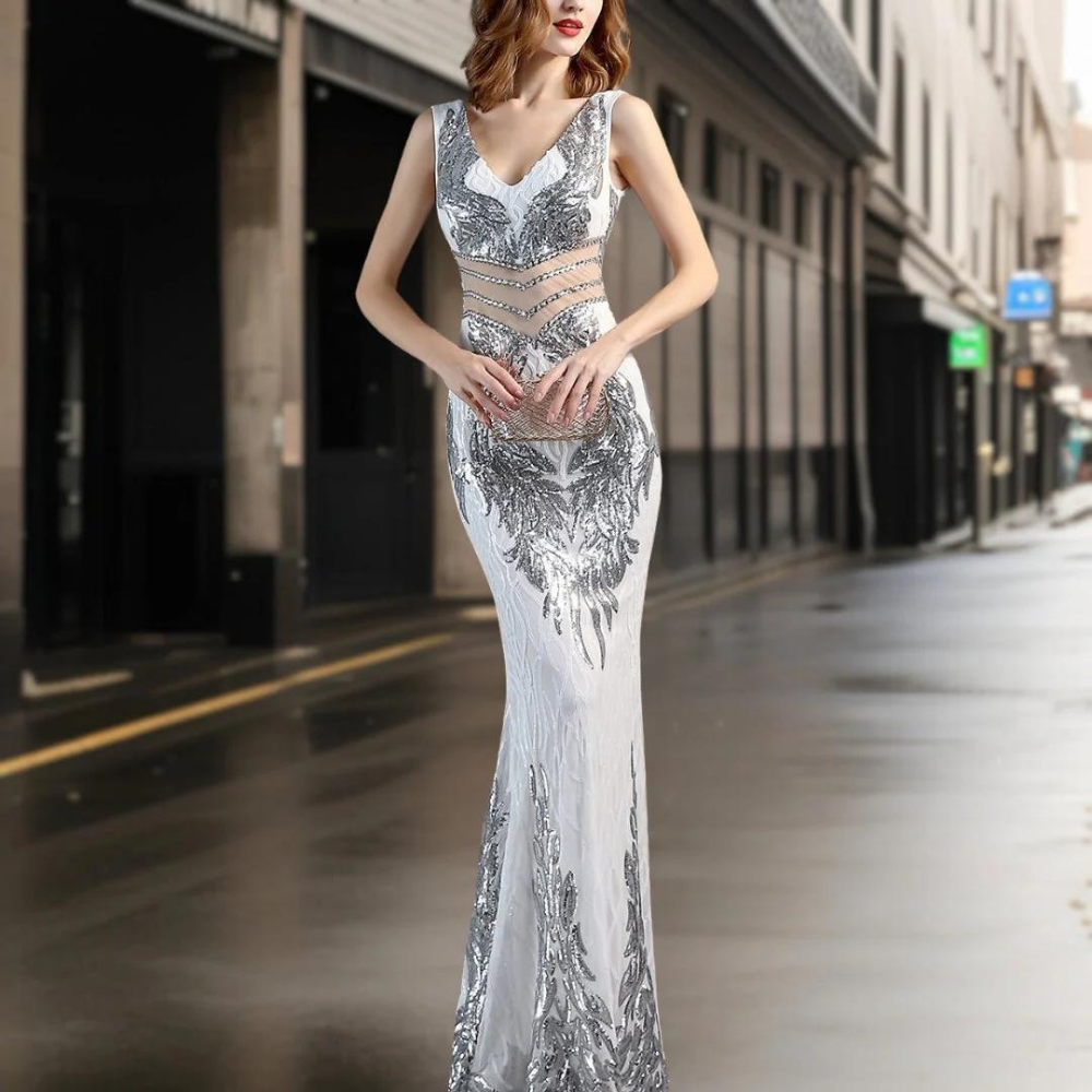 Ravena - Tijdloze Elegante Lange Jurk voor Vrouwen
