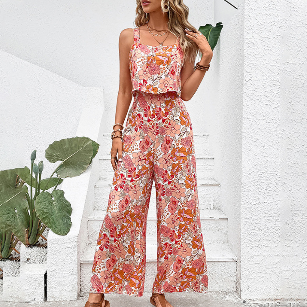 Desirée – Zomerse Dames Jumpsuit met Bloemenprint