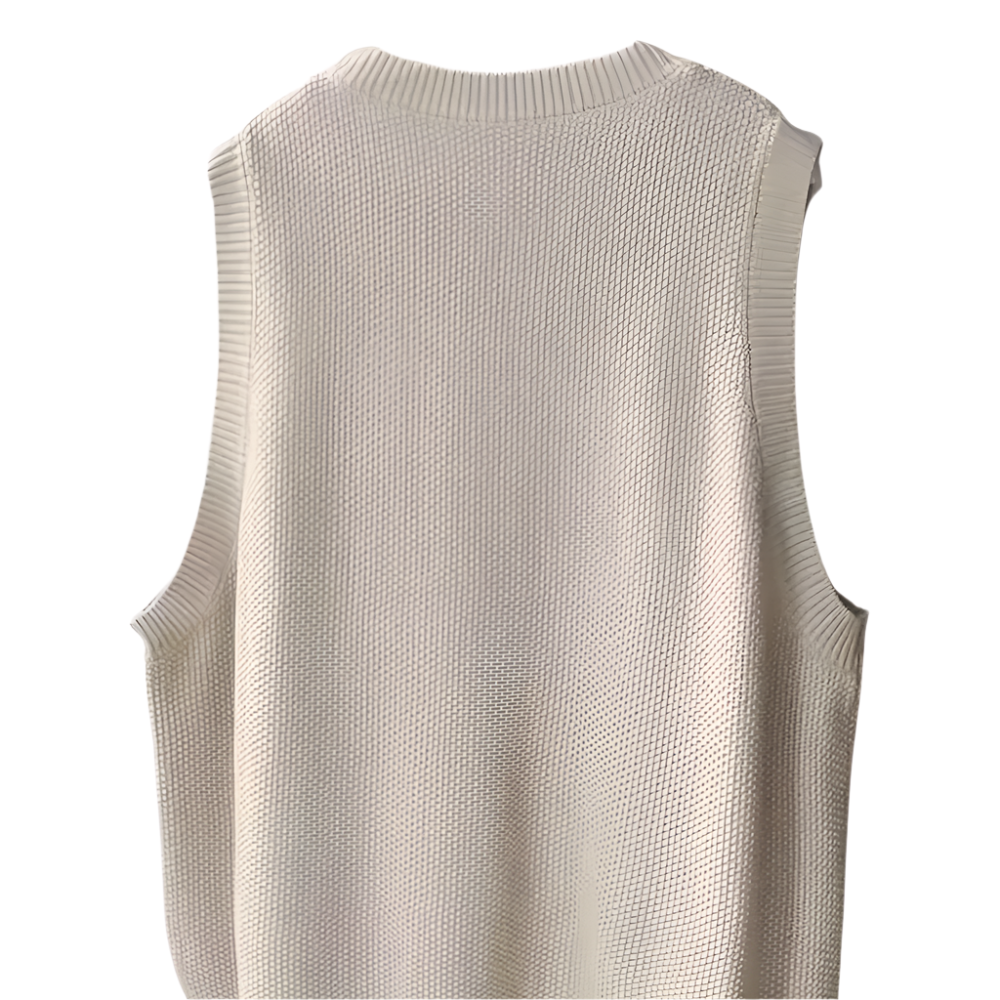 Dames Gebreid Mouwloos Vest Comfortabele Losse Pasvorm voor Casual Lagenstijl