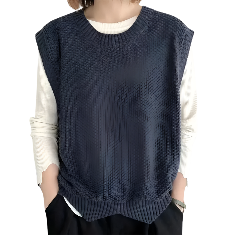 Dames Gebreid Mouwloos Vest Comfortabele Losse Pasvorm voor Casual Lagenstijl