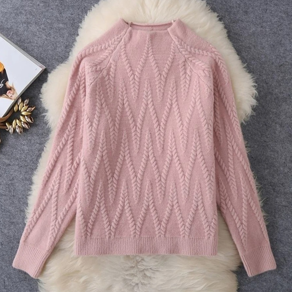 Dames Lounge Set van Zachte Breistof met Trui en Wijde Broek Comfortabel en Stijlvol Thuis of Casual