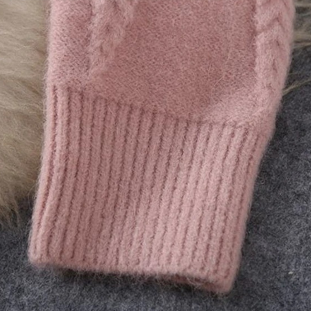Dames Lounge Set van Zachte Breistof met Trui en Wijde Broek Comfortabel en Stijlvol Thuis of Casual