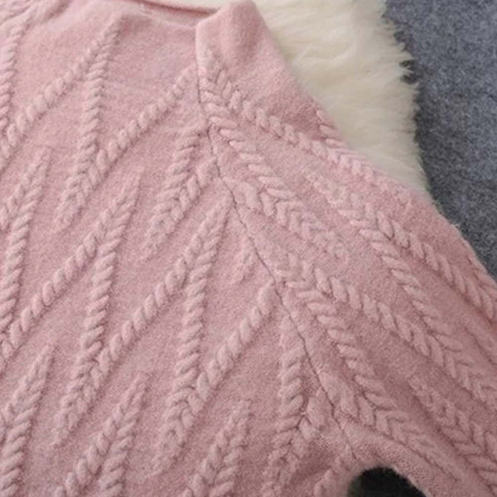 Dames Lounge Set van Zachte Breistof met Trui en Wijde Broek Comfortabel en Stijlvol Thuis of Casual