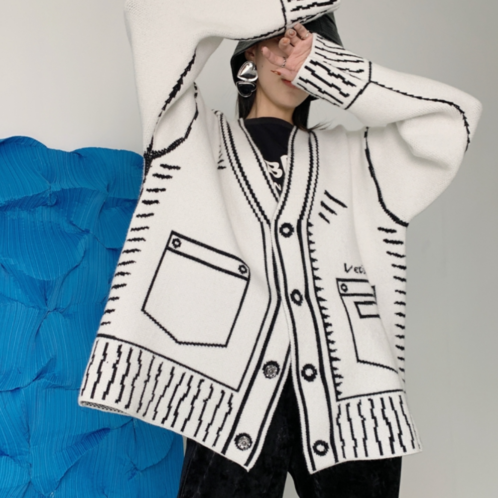 Theodora - Knus Kasjmier vest met patroon voor dames
