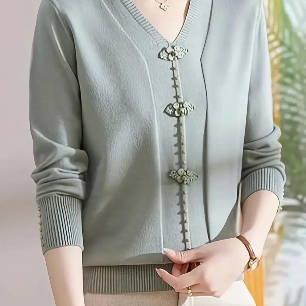 Zara - Elegante V-hals trui voor dames