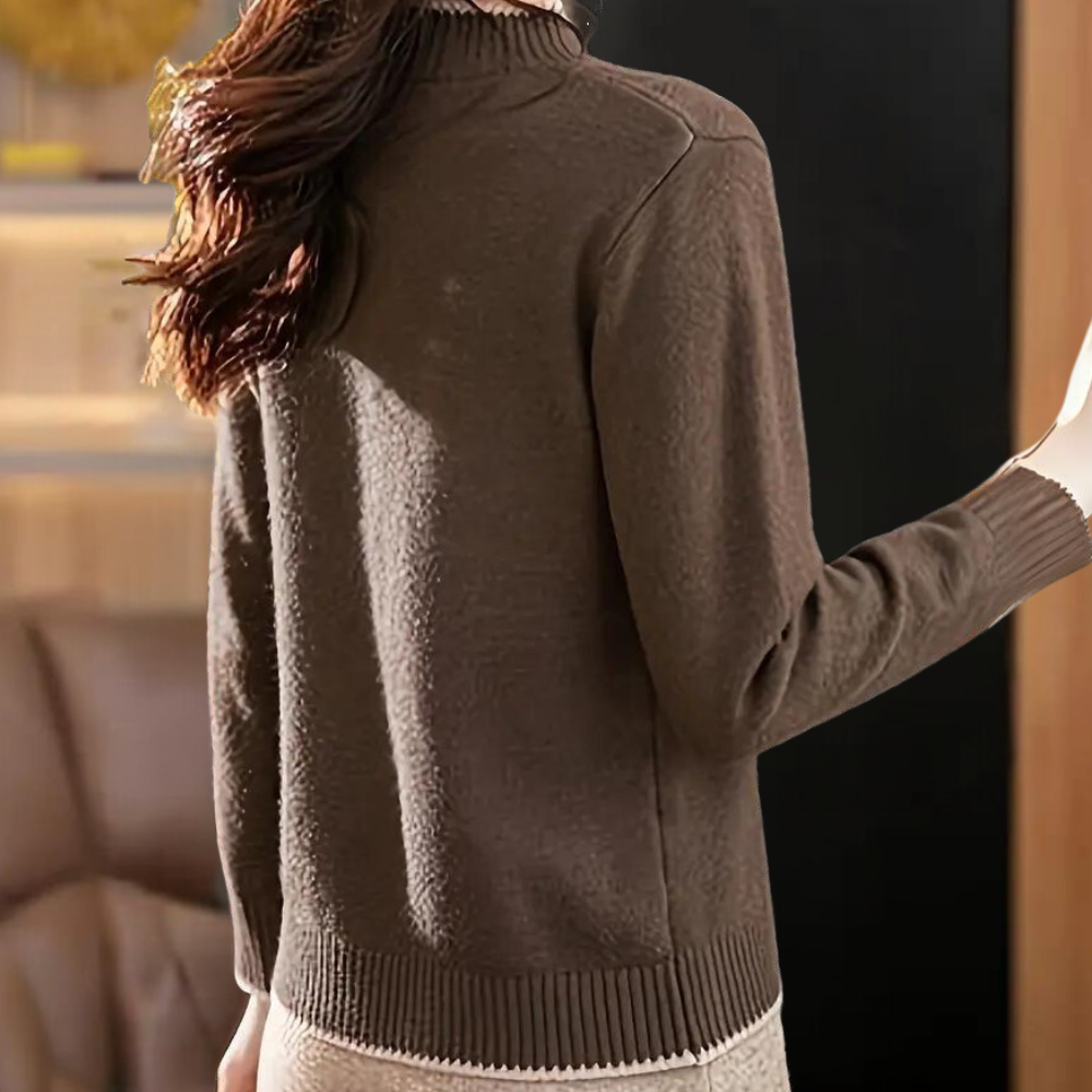 Miora - Casual Vrouwen Halve Coltrui met Comfort