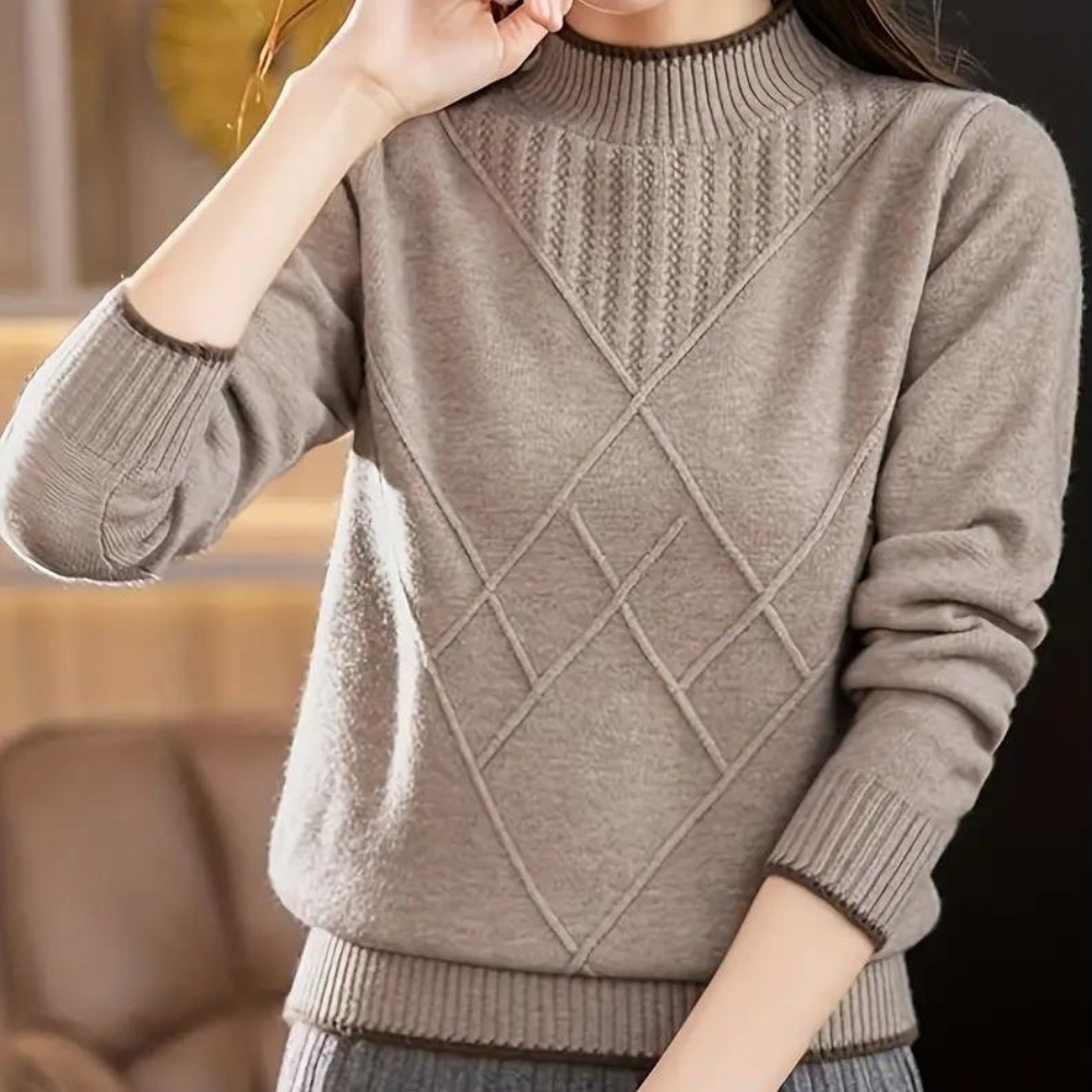 Miora - Casual Vrouwen Halve Coltrui met Comfort