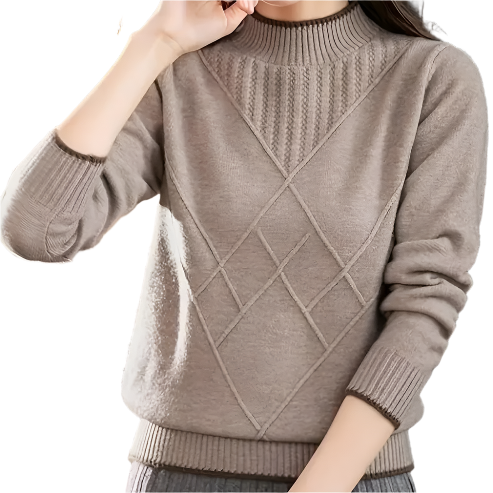 Miora - Casual Vrouwen Halve Coltrui met Comfort