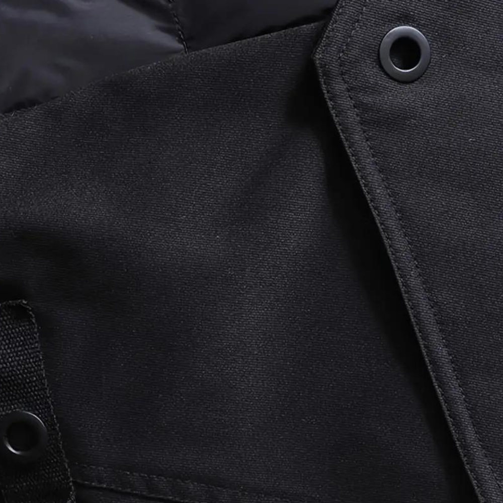 Heren Gewatteerd Bodywarmer met Bergprint Achterzijde Lichtgewicht Outdoor Gilet met Hoge Kraag