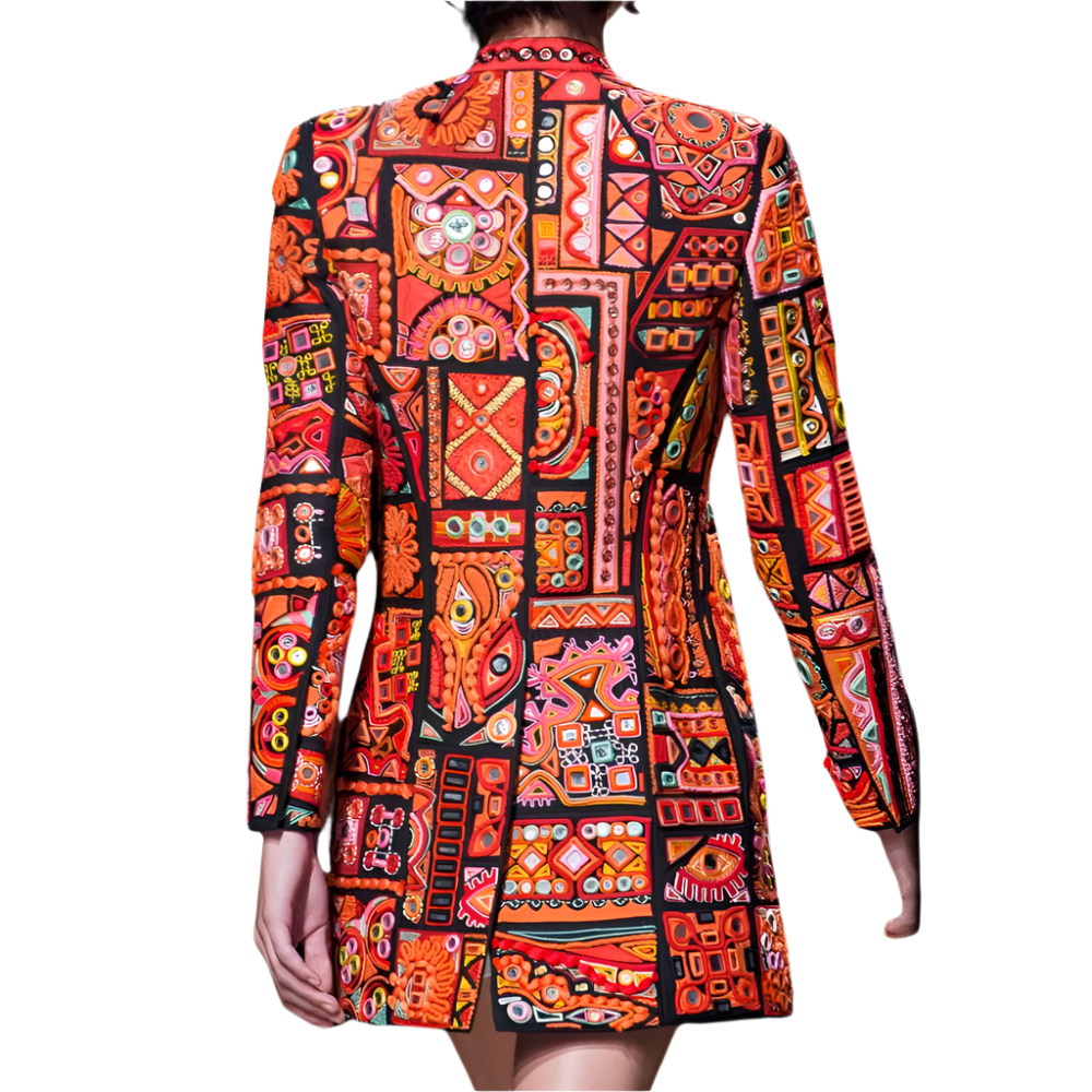 Dames Oversized Blousejas met Abstract Patroon Lange Blouse met Kraag en Grafische Print