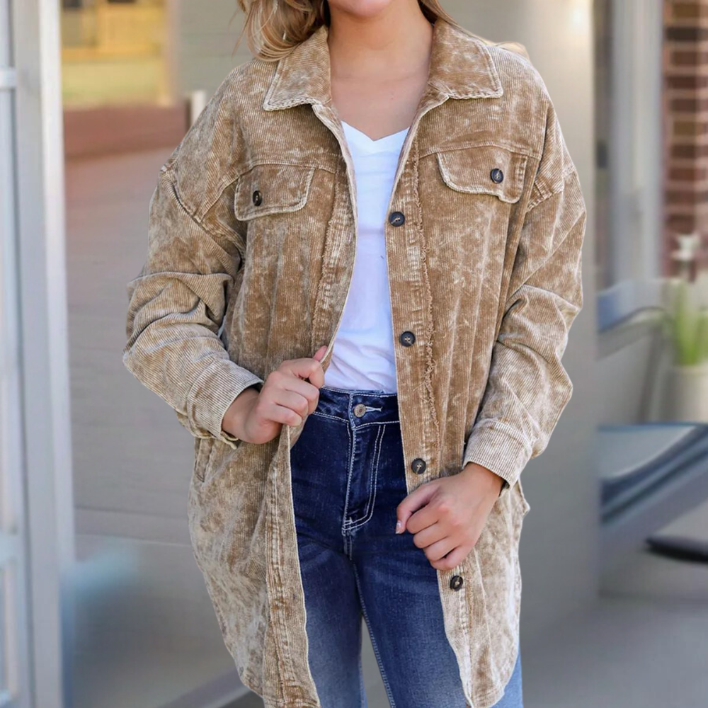 Orlena - Relaxed oversized jack voor dames