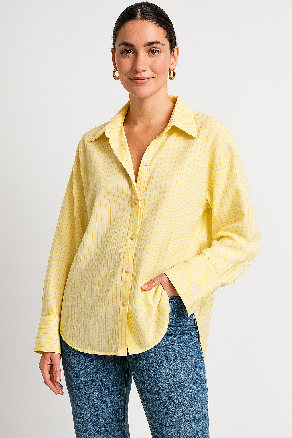 Dames zomerblouse met strepen en oversized pasvorm luchtige blouse voor warm weer en casual chic looks