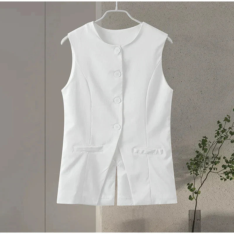 Dames Zomerset met Mouwloze Top en Korte Broek Perfect voor Warme Dagen en Zonnige Uitjes