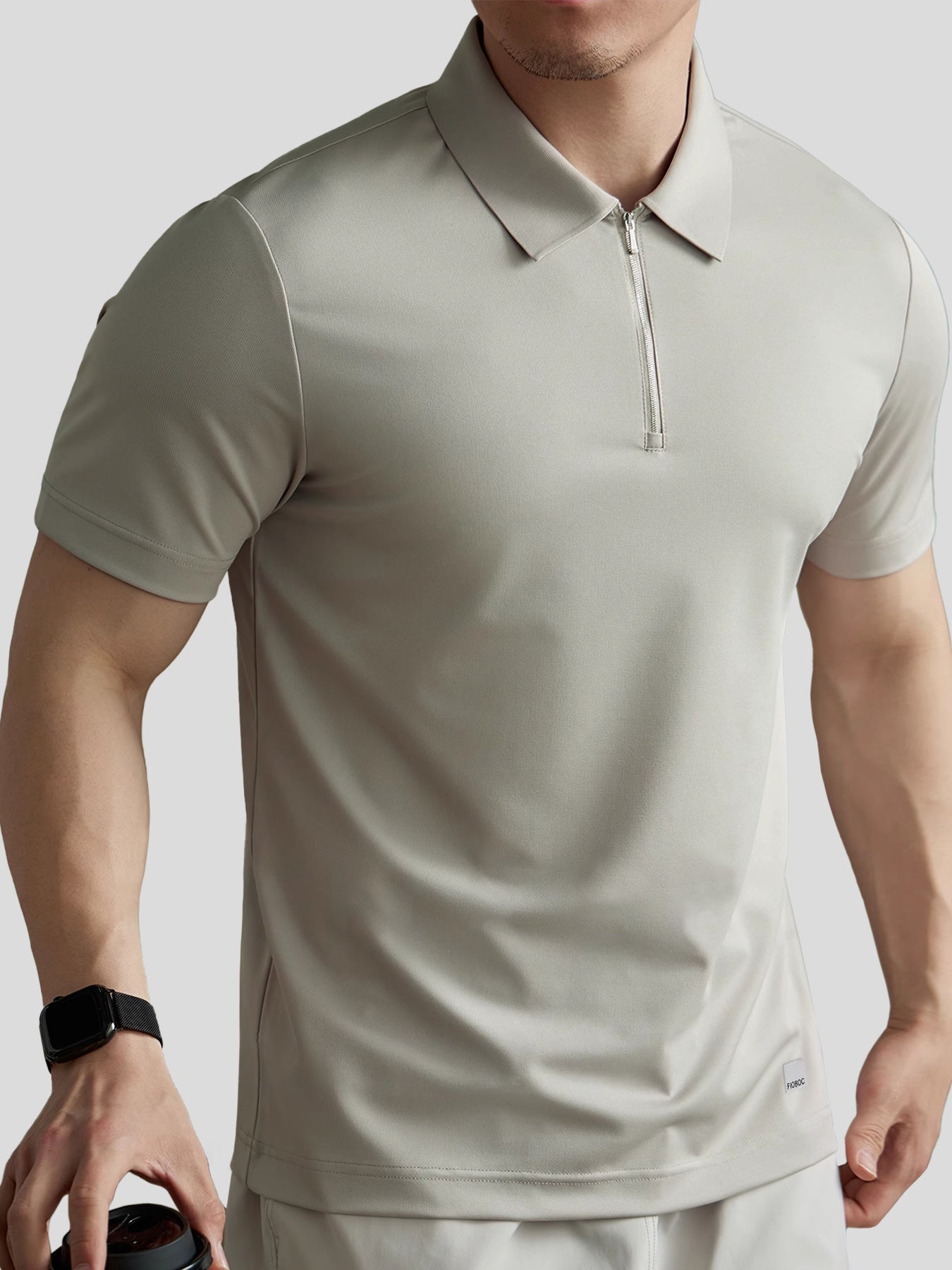 Polo met ritskraag voor heren – ademend, licht en perfect voor lente en zomer in diverse kleuren