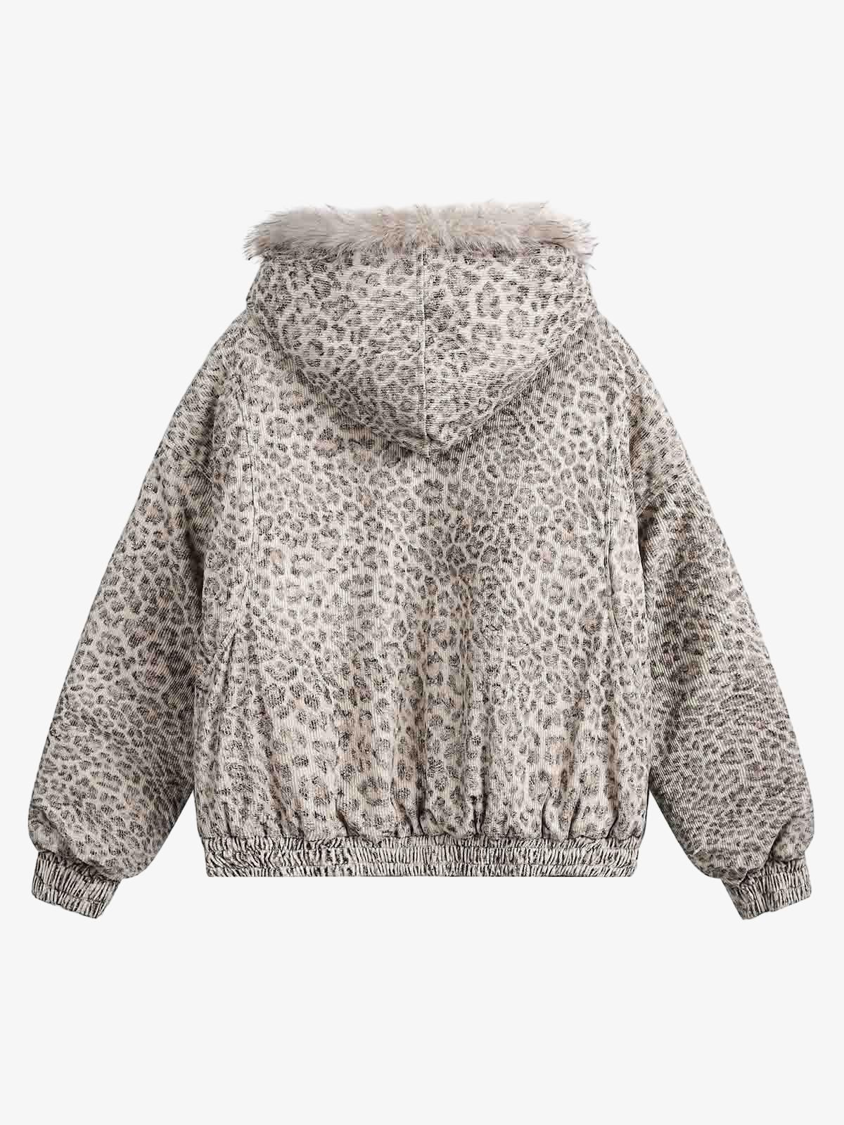 Heren winterjas met capuchon en imitatiebont voering – warme bomberjas in streetwear stijl met stoere vintage look en praktische zakken