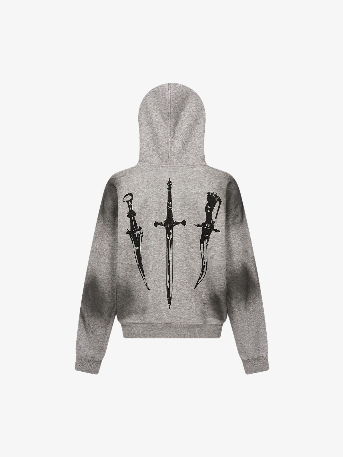 Heren vest met capuchon in Wasteland Style – stoer streetwear design met kunstzinnige print en warme voering