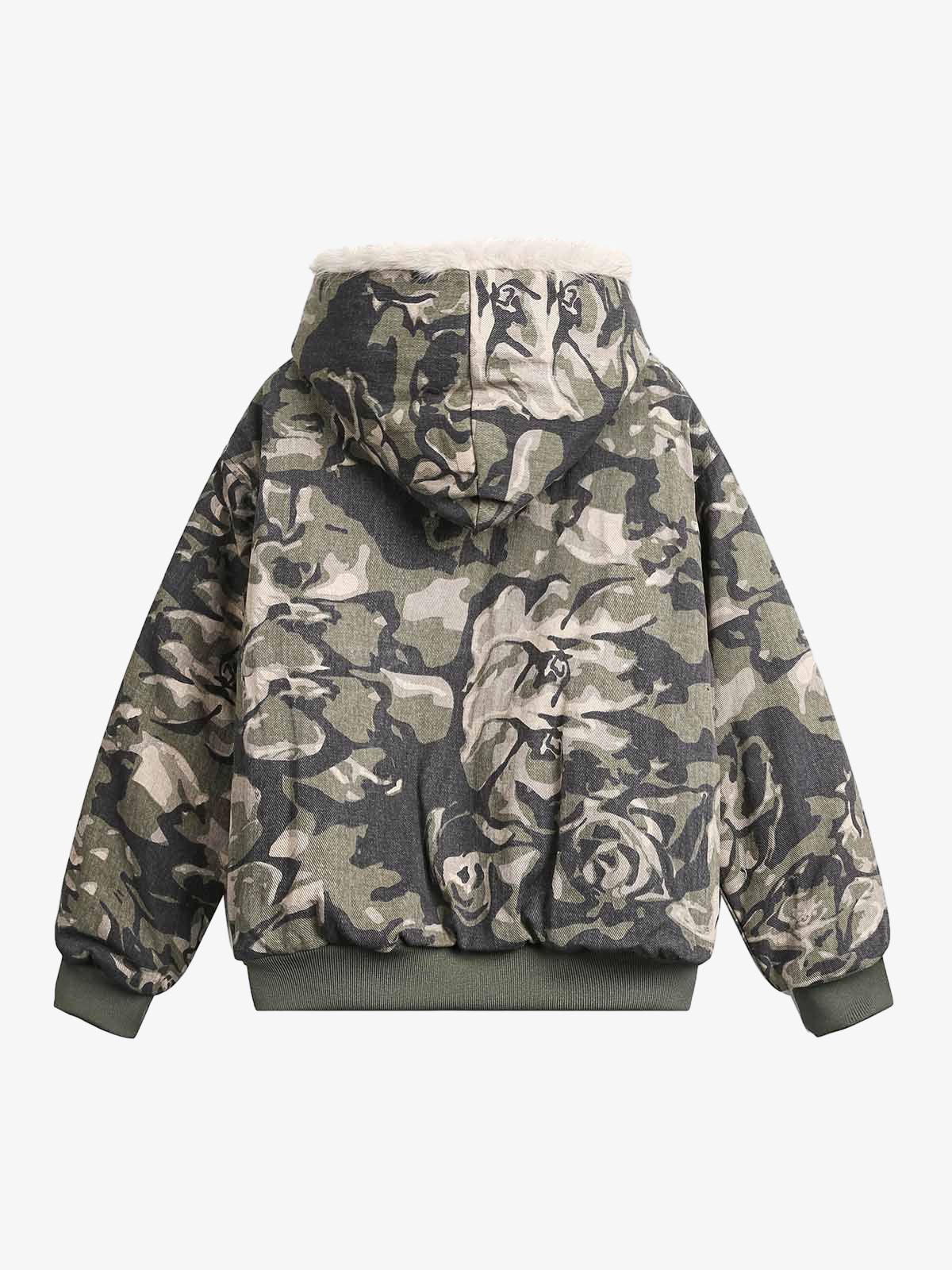 Heren winterjas met capuchon en imitatiebont voering – warme bomberjas in streetwear stijl met stoere vintage look en praktische zakken