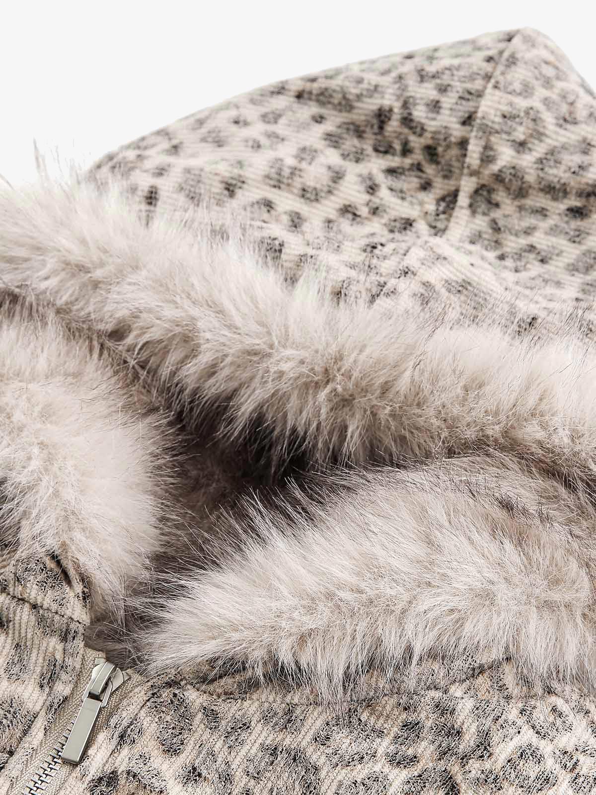 Heren winterjas met capuchon en imitatiebont voering – warme bomberjas in streetwear stijl met stoere vintage look en praktische zakken