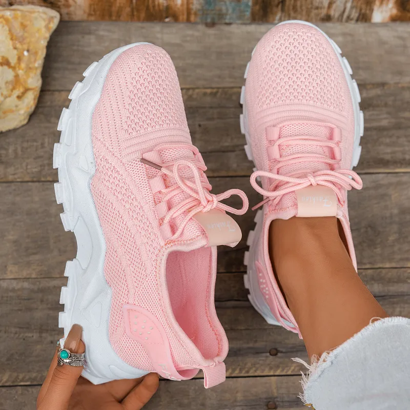 Dames sneakers met ademend mesh en dikke zool – comfortabele en trendy sportschoenen voor dagelijks gebruik in diverse uitvoeringen