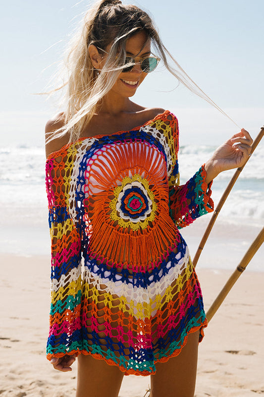 Dames gehaakte bikini cover-up met boho uitstraling – verkrijgbaar in diverse kleuren