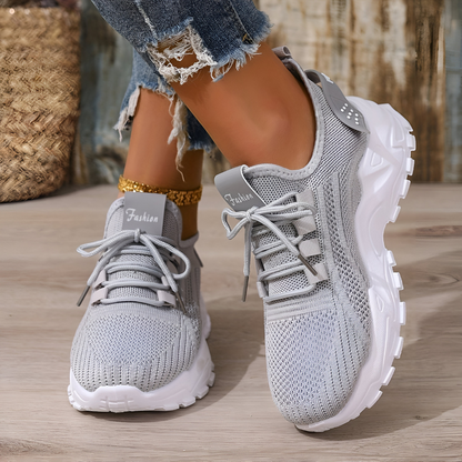 Dames sneakers met ademend mesh en dikke zool – comfortabele en trendy sportschoenen voor dagelijks gebruik in diverse uitvoeringen
