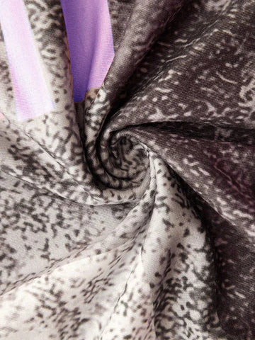 Dames trui met modieuze patchworkprint en halve rits – comfortabel sweatshirt in trendy casual stijl voor werk, vrije tijd en onderweg
