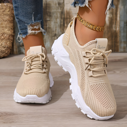 Dames sneakers met ademend mesh en dikke zool – comfortabele en trendy sportschoenen voor dagelijks gebruik in diverse uitvoeringen