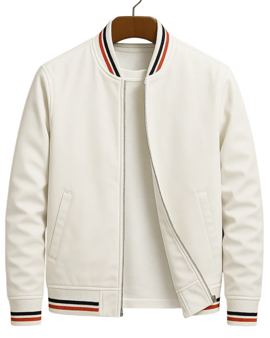 Heren bomberjack met sportieve details en lichtgewicht design – moderne jas voor het tussenseizoen en casual outfits