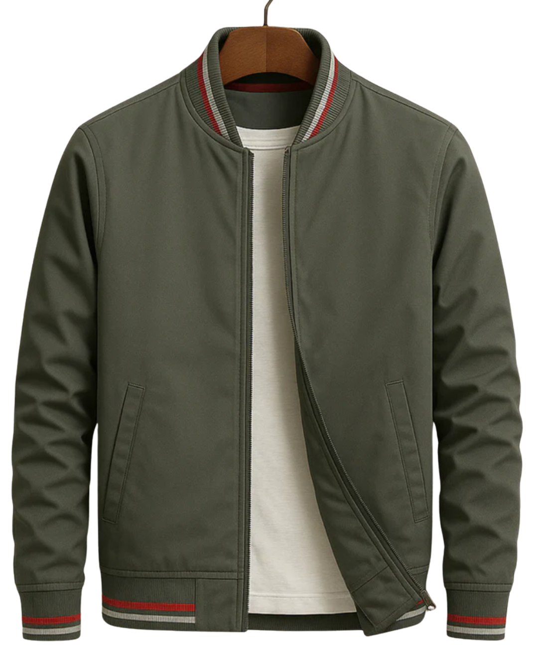 Heren bomberjack met sportieve details en lichtgewicht design – moderne jas voor het tussenseizoen en casual outfits