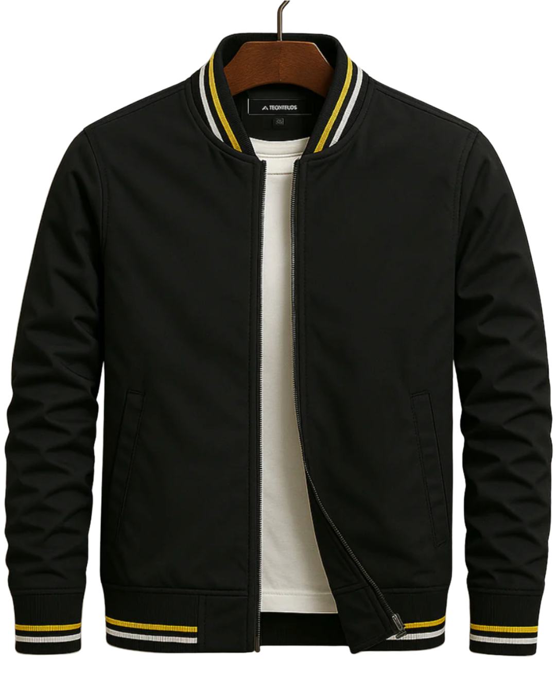 Heren bomberjack met sportieve details en lichtgewicht design – moderne jas voor het tussenseizoen en casual outfits