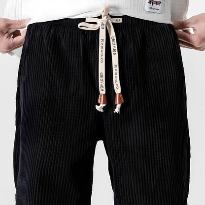 Heren Japanse stijl broek met relaxte pasvorm in diverse kleuren