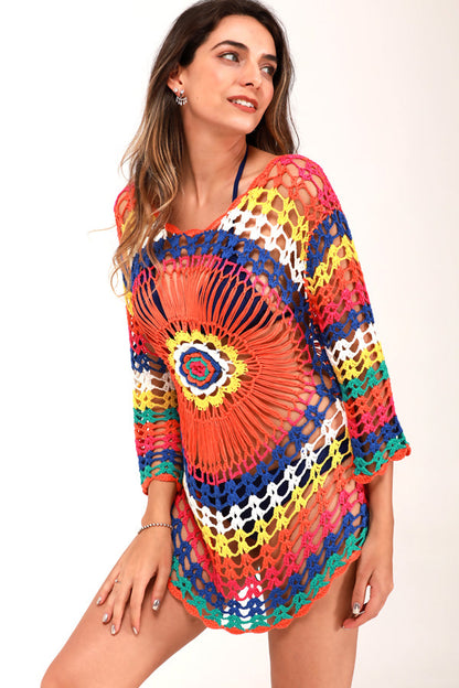 Dames gehaakte bikini cover-up met boho uitstraling – verkrijgbaar in diverse kleuren