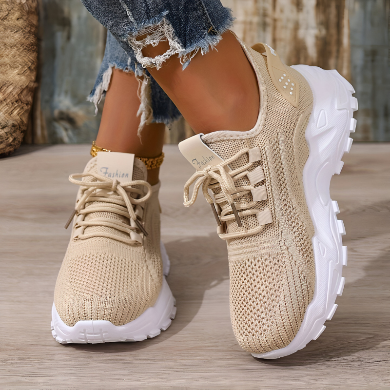 Dames sneakers met ademend mesh en dikke zool – comfortabele en trendy sportschoenen voor dagelijks gebruik in diverse uitvoeringen