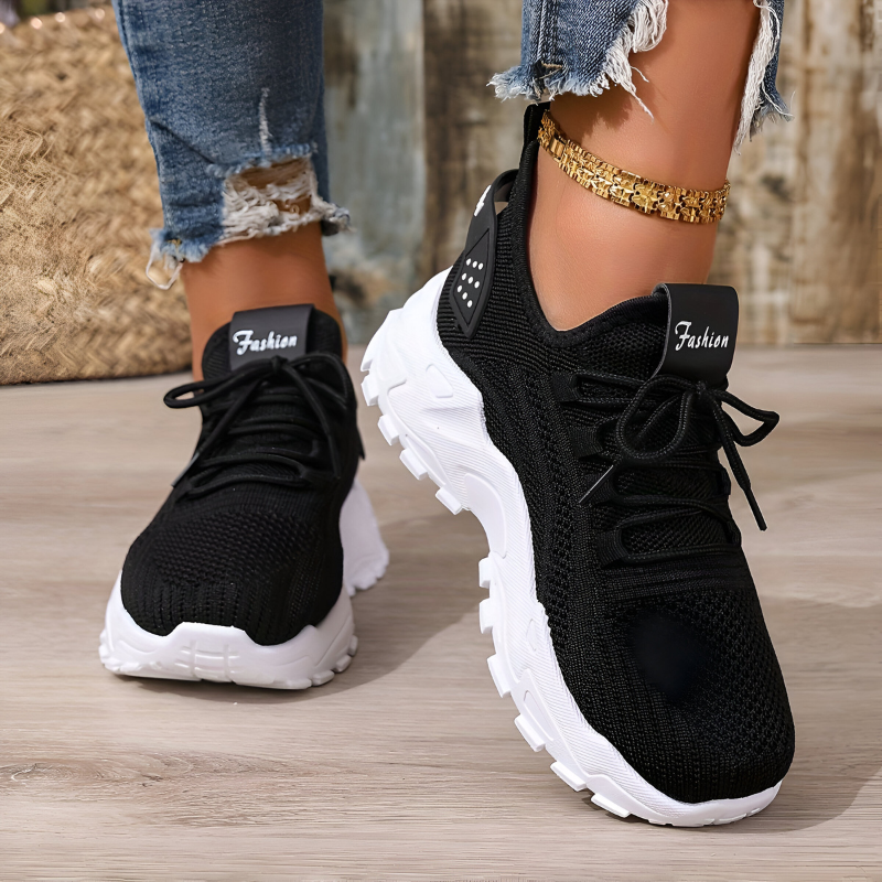 Dames sneakers met ademend mesh en dikke zool – comfortabele en trendy sportschoenen voor dagelijks gebruik in diverse uitvoeringen