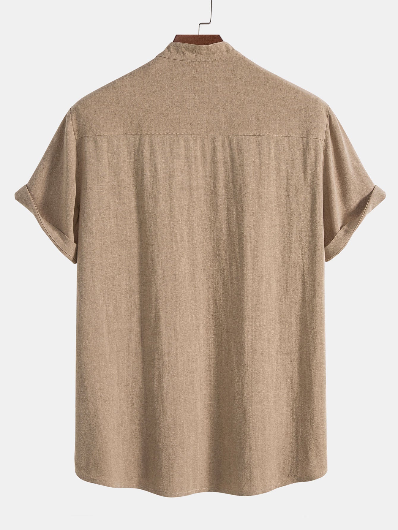 Heren overhemd in diverse kleuren – luchtig zomerhemd met korte mouwen en opstaande kraag