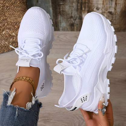 Dames sneakers met ademend mesh en dikke zool – comfortabele en trendy sportschoenen voor dagelijks gebruik in diverse uitvoeringen