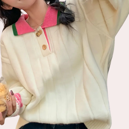Viora - Trendy wollen trui voor dames