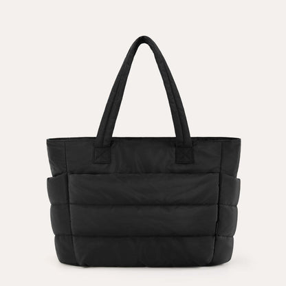 Dames shopper tas in diverse kleuren – ruime gewatteerde tote bag voor werk, school en reizen