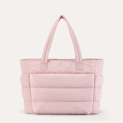 Dames shopper tas in diverse kleuren – ruime gewatteerde tote bag voor werk, school en reizen