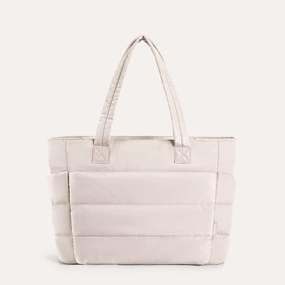 Dames shopper tas in diverse kleuren – ruime gewatteerde tote bag voor werk, school en reizen