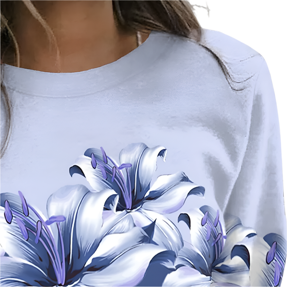 Isolda - Luxe gebloemd sweatshirt voor dames