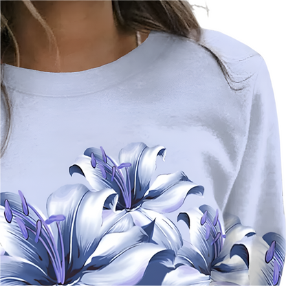 Isolda - Luxe gebloemd sweatshirt voor dames