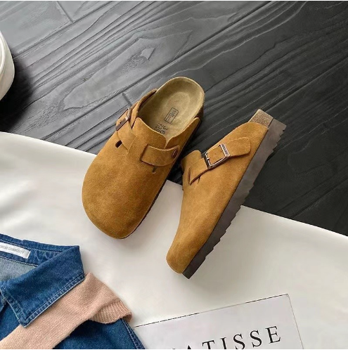 Unisex clogs in diverse kleuren – suède instappers met verstelbare gesp en comfortabele zool