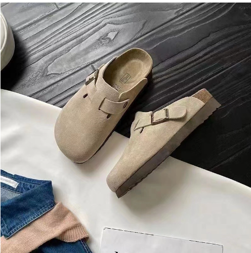 Unisex clogs in diverse kleuren – suède instappers met verstelbare gesp en comfortabele zool