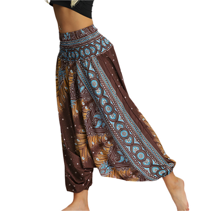 Dames Harembroek met Hoge Taille Comfortabele Zomerbroek voor Yoga, Reizen en Vrije Tijd